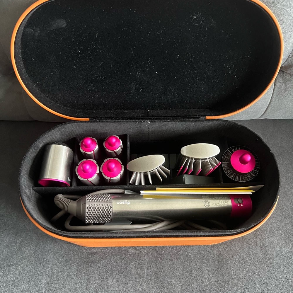 Dyson Hair Styling Kit with Pink and Silver Accents